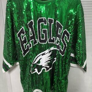 Green Sequin Philadelphia Eagles sequin dress